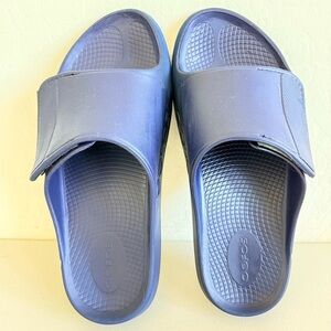 OOFOS OOahh Navy Blue Sport Flex Slide M12